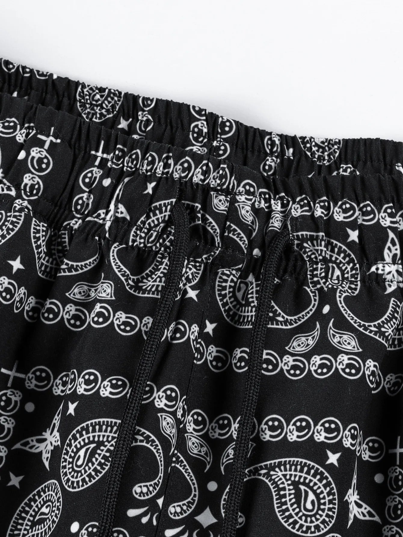 Graphic beach shorts